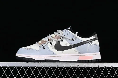 All Categories Nk SB Dunk Series Nk SB Dunk Low Low-top sneakers Nk Dunk Low Panda Prank-Ashes Orange Mocha SB strap low-top casual sneakers DD1391-100